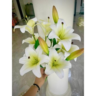 🌸 Cụm Hoa Ly cao su 9bông ,3nụ xốp Trang Trí – Vẻ Đẹp Thanh Lịch & Quyến Rũ 🌸 ✨ Thương hiệu: Hoa Lan Phúc Thịnh ✨