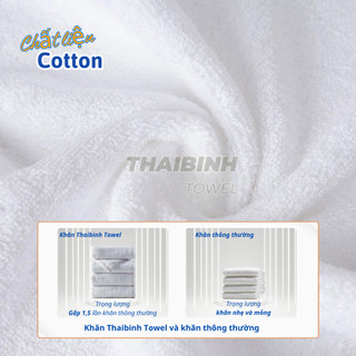Combo 5 Khăn gội đầu khách sạn 40x80cm THAI BINH TOWEL - Cotton 100% mềm mại Siêu thấm hút Không xù bông