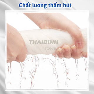 Combo 5 Khăn gội đầu khách sạn 40x80cm THAI BINH TOWEL - Cotton 100% mềm mại Siêu thấm hút Không xù bông