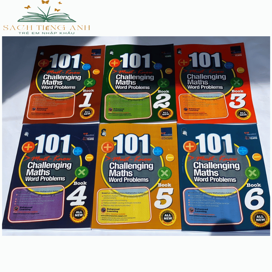 Sách - 101 MUST KNOW CHALLENGING MATHS WORD PROBLEMS - SÁCH IN ĐEN ...