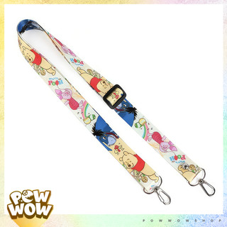 Dây Đeo Quai Chéo Vải Canvas 120cm x 2cm Phong Cách Hoạ Tiết Nhân Vật Hoạt Hình Đáng Yêu Cute Nhiều Màu Colorful