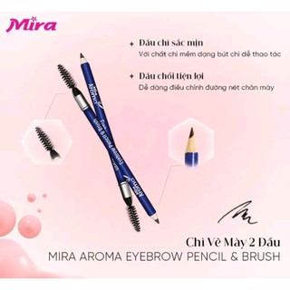 Chì Kẻ Mày Mira Aroma Eyebrow Pencil & Brush C428