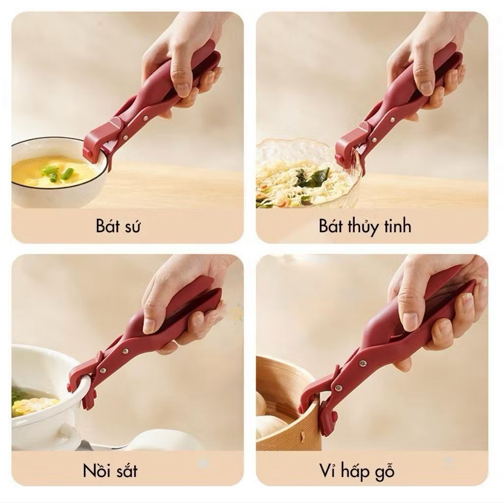 Kẹp gắp đồ nóng, kẹp bát đĩa chống nóng tiện dụng