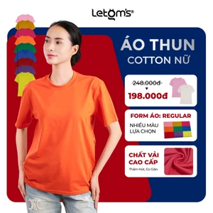 Áo thun nữ cotton 2 chiều – Áo phông nữ basic cổ tròn, co giãn thoáng mát, nhiều màu hot trend đủ size S-3XL