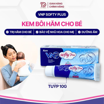 Kem hăm cho bé VNP Softy Plus | Kem chống hăm cho bé và bảo vệ cho mẹ khỏi đau rát và nứt