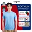 Áo thun nam cotton co giãn - Áo phông basic form regular fit LeTom's 2C cổ tròn Size S-3XL