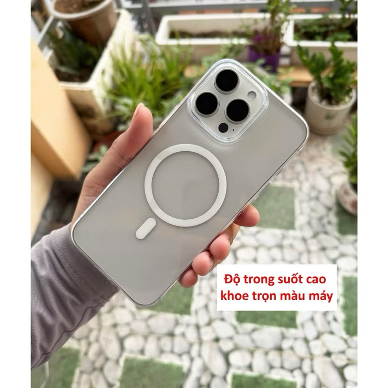 Ốp lưng Likgus trong siêu mỏng 0.3mm không ố vàng hỗ trợ sạc không dây cho IPhone 11 đến 17Promax