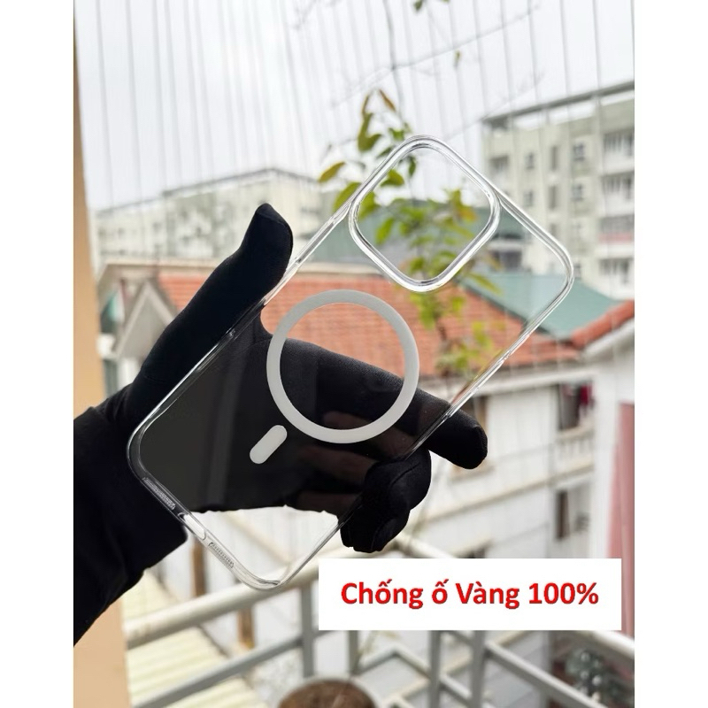 Ốp lưng Likgus trong siêu mỏng 0.3mm không ố vàng hỗ trợ sạc không dây cho IPhone 11 đến 17Promax