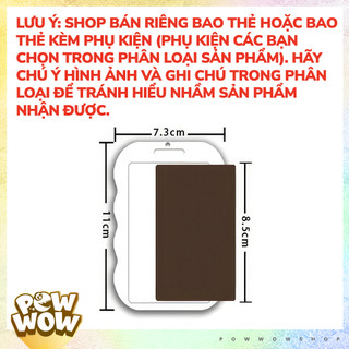 Bao Đựng Thẻ Nhân Viên Dọc Nhựa Mica Trong Suốt Phong Cách Hoạ Tiết Butterfly Nơ Ngôi Sao Thú Vị