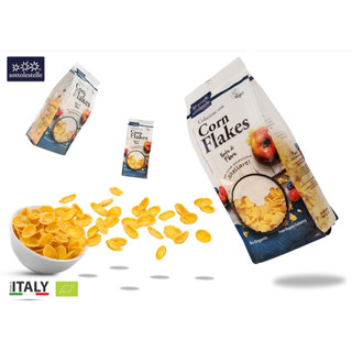 Ngũ cốc hữu cơ bắp ngô cán dẹp Sottolestelle 250g Corn Flakes