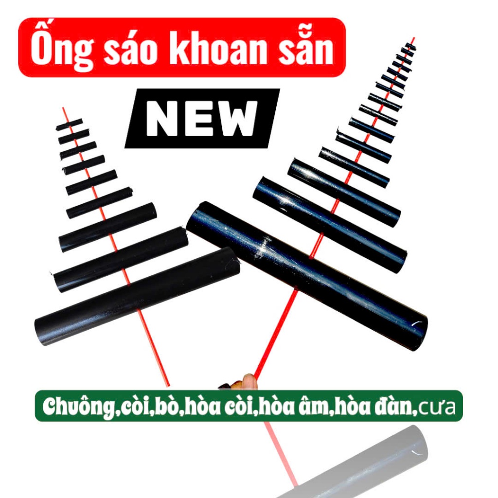 ống sáo nhựa khoan sẵn siêu nhẹ chống đâm bổ d34 đến d60
