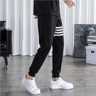 Quần thể thao nam nữ chất vải mềm co giãn thoải mái, quần nam nữ thu đông dài Jogger Thom bo gấu K1