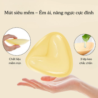 Miếng Dán Keo 2 Mặt Nâng Ngực Gợi Cảm - Miếng Độn Ngực Dán Chắc Mặc Bikini Váy Hở Chuẩn Đẹp D3008