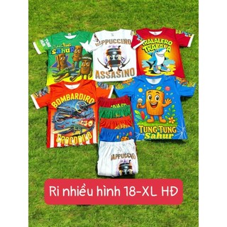 [Combo 3b100k][10kg-40kg]bộ thể thao mát mặc nhà cho bé trai, gái3