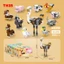 Đồ Chơi Lắp Ráp Mini (Set 10 hộp) | Đồ Chơi Xếp Hình Khủng Long Cho Bé Trai | Tomoni Kids