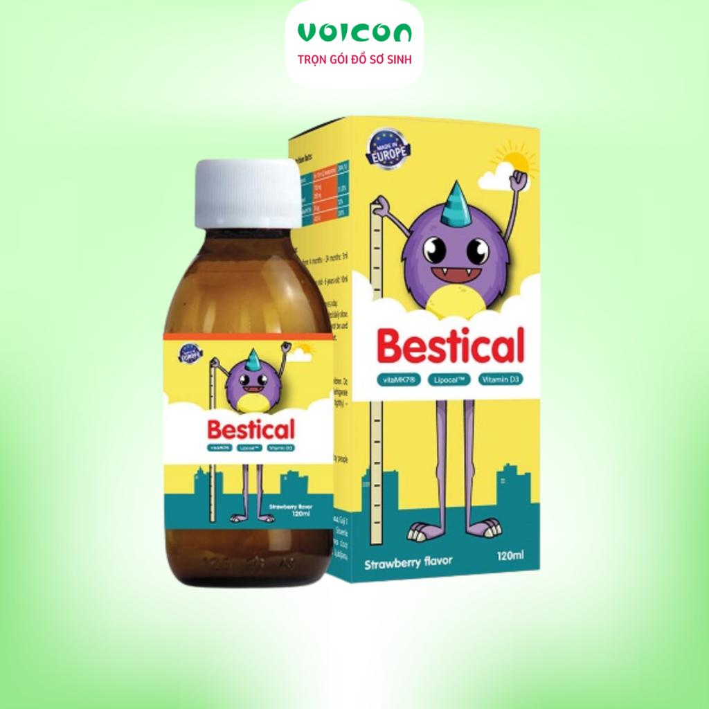 Canxi Sinh Học Bestical 120ml Và Bestical X Hỗ Trợ Tăng Chiều Cao cho Bé Chắc Khỏe Xương Răng