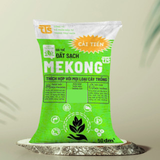 Đất Trồng Rau Sạch Mekong Cải Tiến Loại 50dm3 Ủ Vi Sinh Giàu Dinh Dưỡng