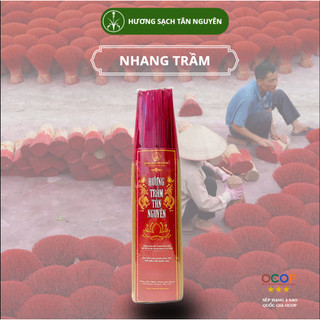 Nhang trầm hương Tân Nguyên, nhang thơm thờ cúng, hương thắp bàn thờ loại 23cm phù hợp nhà chung cư