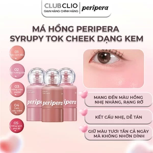 Má Hồng Peripera Syrupy Tok Cheek 9g Dạng Kem