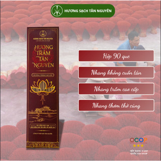 Nhang trầm hương cao cấp Tân Nguyên, hương trầm cao cấp, nhang thơm thờ cúng loại hộp cao cấp 90 que