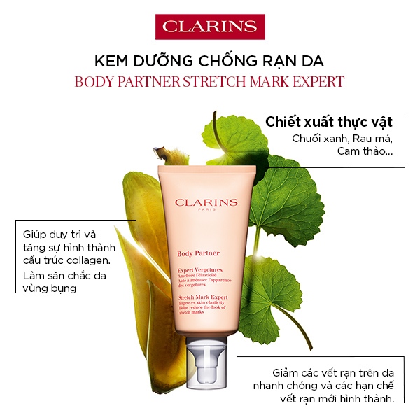 Kem Dưỡng Chống Rạn Da Clarins Body Partner Stretch Mark Expert 175ml