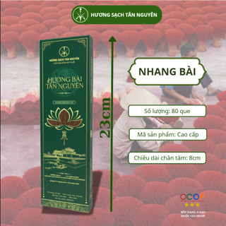 Hương bài Tân Nguyên, nhang ít khói, nhang không hóa chất, sản phẩm OCOP quốc gia, hộp 80 que
