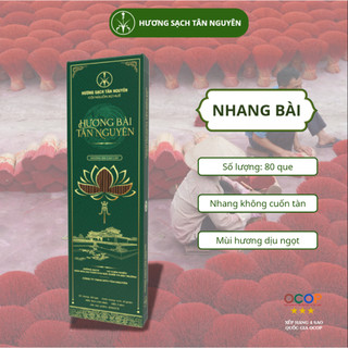 Hương bài Tân Nguyên, nhang ít khói, nhang không hóa chất, sản phẩm OCOP quốc gia, hộp 80 que