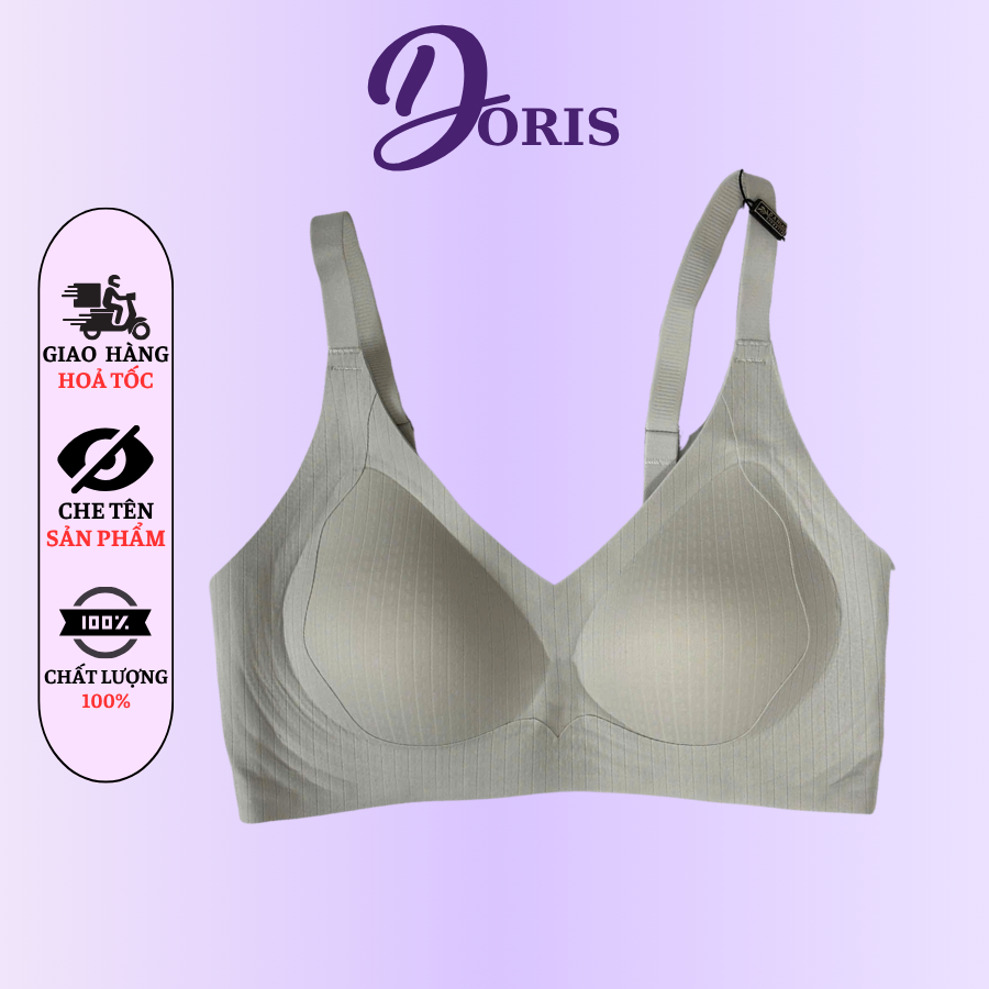 Áo Bra Đúc Su Không Gọng Đệm Mút Mỏng Thoáng Mát DORIS 104
