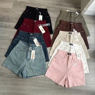 THE QUẠO - Quần Short Jean Nữ Lưng Cao Dáng Chữ A có nhiều màu R2404_430