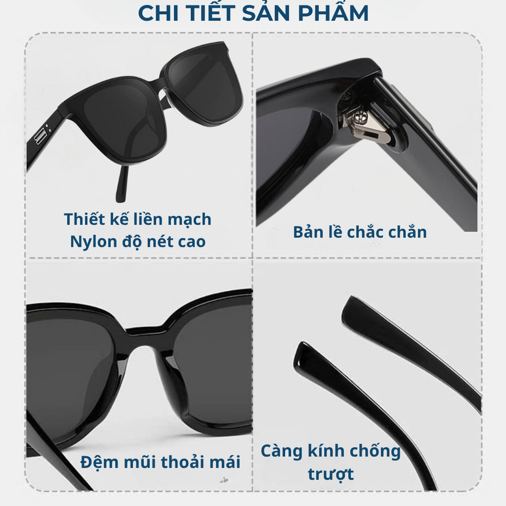 Kính Mát Đi Biển Kính Râm Mắt Mèo EYERIBY Dành Cho Nam Nữ Chống Chói Chống Tia UV400 Thời Trang HotTrend R12