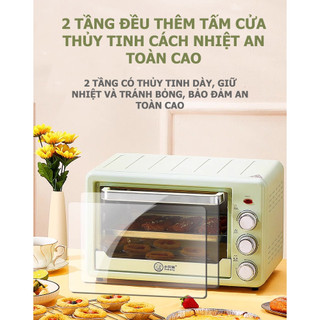 Lò nướng nồi chiên không dầu Xabaxzy JSD-2201 dung tích 22L, công suất 1500W, điều chỉnh nhiệt độ trên dưới độc lập