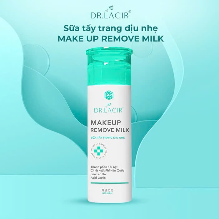 Sữa Tẩy Trang Dịu Nhẹ DR.LACIR - Dành Cho Da Nhạy Cảm (120ml)