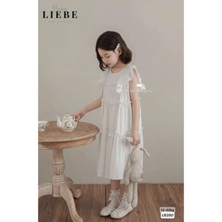 [B&G] Đầm váy trắng thô cánh tiên công chúa cho bé gái từ 10-45kg(2-12 tuổi)