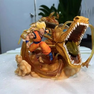 Mô hình tượng Dragon Fist Super Saiyan 3 Goku - Cảnh phóng chiêu Long Quyền (Hàng phát đi từ Hà Nội