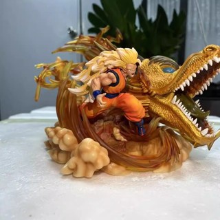 Mô hình tượng Dragon Fist Super Saiyan 3 Goku - Cảnh phóng chiêu Long Quyền (Hàng phát đi từ Hà Nội