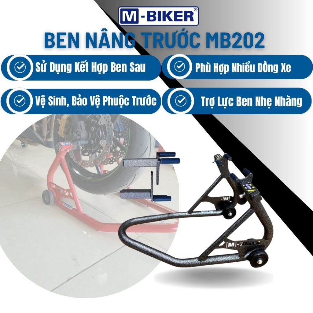 Ben nâng bánh trước MBiker MB202 chịu tải cao, sơn tĩnh điện dành cho ...