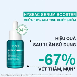 [HÀNG CÔNG TY] Serum giảm mụn, kháng khuẩn Uriage Hyseac Booster Anti-Imperfect Serum (30ml)