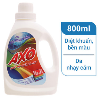 NƯỚC TẨY QUẦN ÁO MÀU AXO HƯƠNG THANH KHIẾT CHAI 800ML