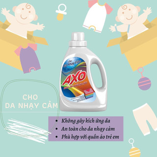 NƯỚC TẨY QUẦN ÁO MÀU AXO HƯƠNG THANH KHIẾT CHAI 800ML