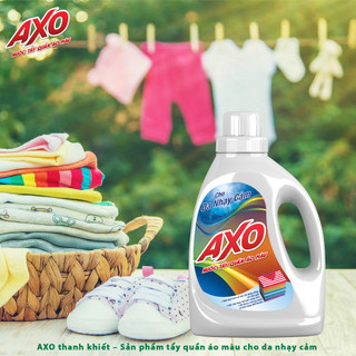 NƯỚC TẨY QUẦN ÁO MÀU AXO HƯƠNG THANH KHIẾT CHAI 800ML
