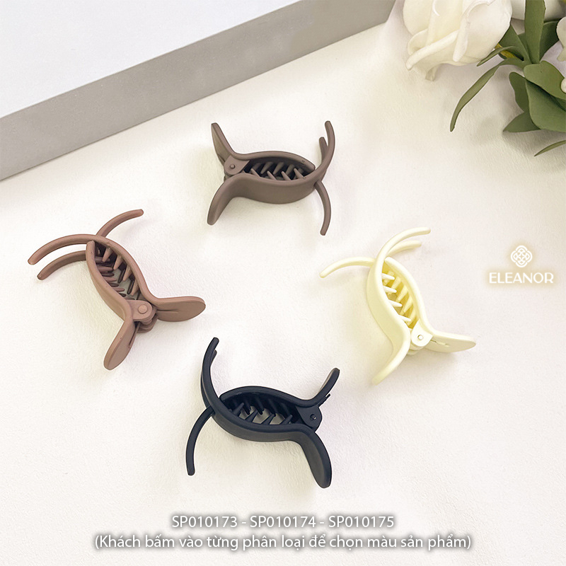 Kẹp tóc nữ Eleanor Accessories trơn đơn giản basic kẹp càng cua phụ kiện tóc 10173
