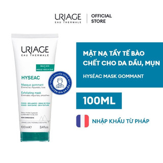 [HÀNG CÔNG TY] Mặt nạ, tẩy tế bào chết cho da dầu mụn Uriage Hyseac Masque Gommant (100ml)