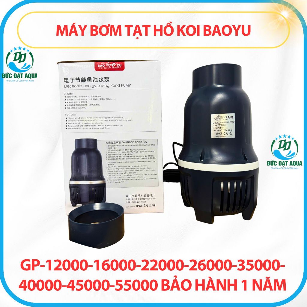 Máy bơm tạt hồ koi baoyu GP-12000-16000-22000-26000-35000-40000-45000-55000 bảo hành 1 năm 3