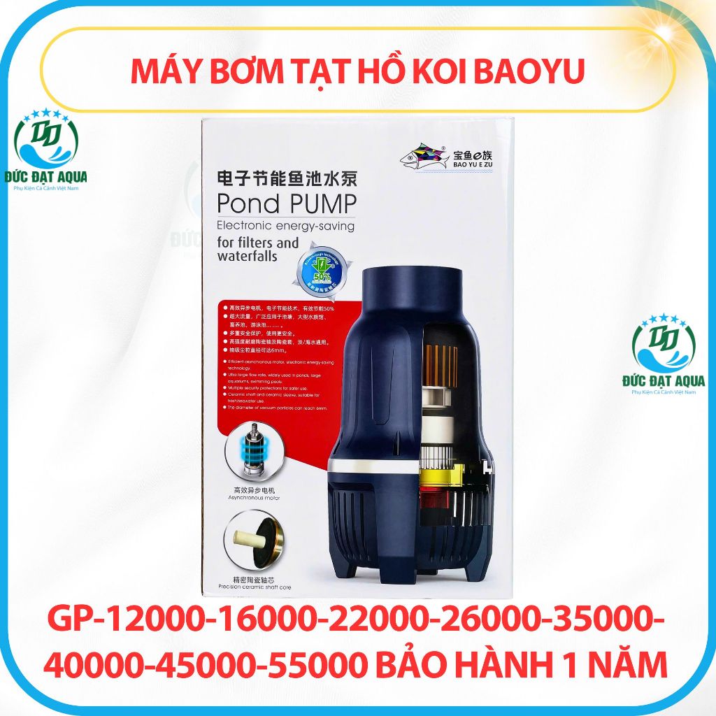 Máy bơm tạt hồ koi baoyu GP-12000-16000-22000-26000-35000-40000-45000-55000 bảo hành 1 năm 6