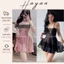 HT98 Váy ngủ sexy ren xuyên thấu mềm mại, váy ngủ xẻ v1 dáng xoè tôn dáng gợi cảm HT98