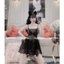HT98 Váy ngủ sexy ren xuyên thấu mềm mại, váy ngủ xẻ v1 dáng xoè tôn dáng gợi cảm HT98