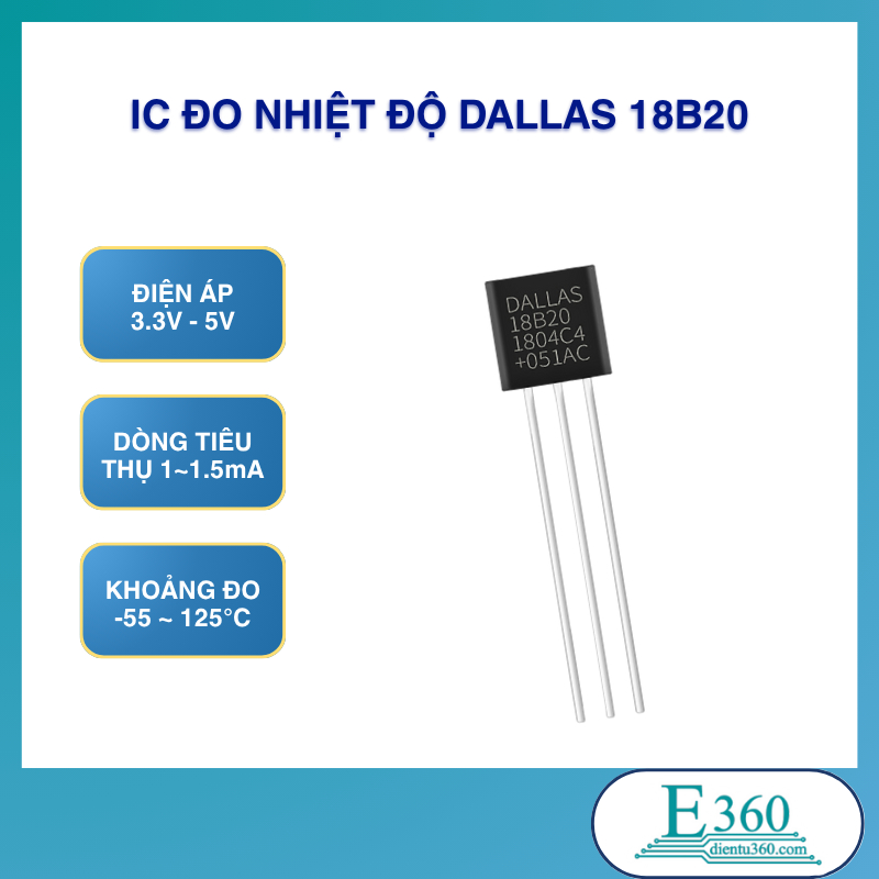 IC Đo Nhiệt Độ DALLAS 18B20 | Shopee Việt Nam