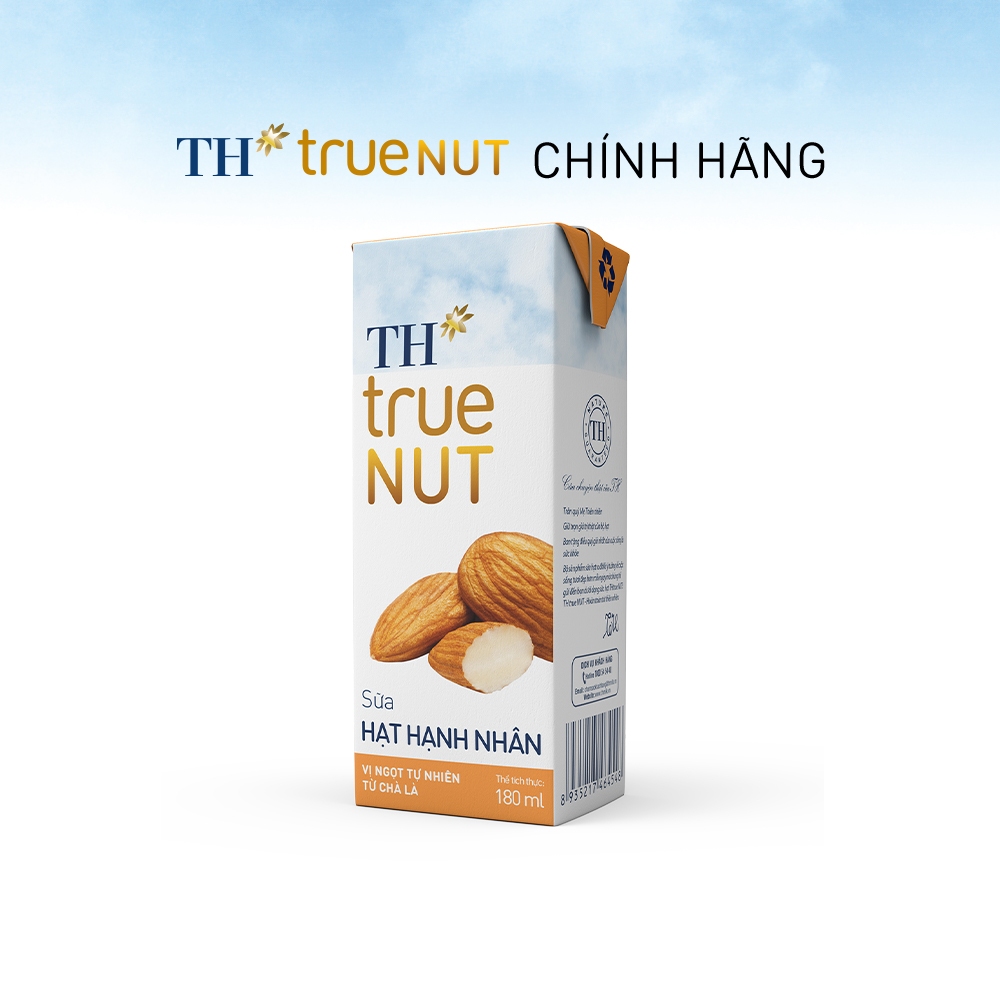 Thùng 48 hộp sữa hạt hạnh nhân TH True Nut 180ml x 48 hộp