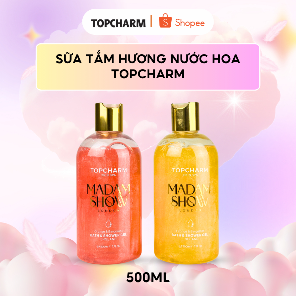Sữa Tắm Topcharm 500Ml Chiết Xuất Cánh Hoa Hồng - Hình Ảnh Thực Tế