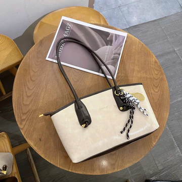 [V60] Túi kẹp nách, túi đeo vai Retro Túi sức chứa lớn dành cho nữ, Túi Tote di động túi tote retro túi tote da